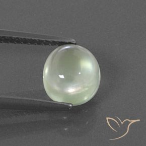 1.76ct Natural Light Green Prehnite, Oval, Transparent/Translucent