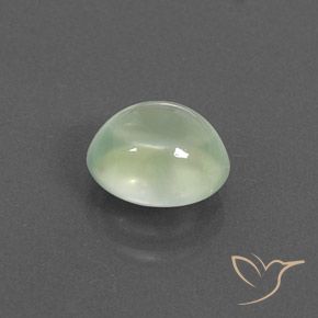 1.76 ct Green Prehnite Stone, Natural Prehnite in Oval Cabochon Shape for Sale