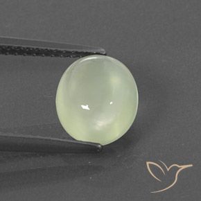 2.01ct Natural Medium Green  Prehnite, Oval, Transparent