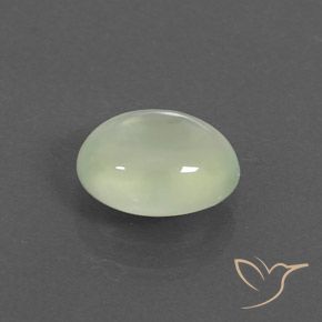 2.01 ct Green Prehnite Stone, Natural Prehnite in Oval Cabochon Shape for Sale