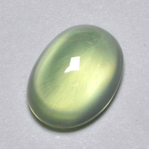 2.13 ct Green Prehnite Stone, Natural Prehnite in Oval Cabochon Shape for Sale