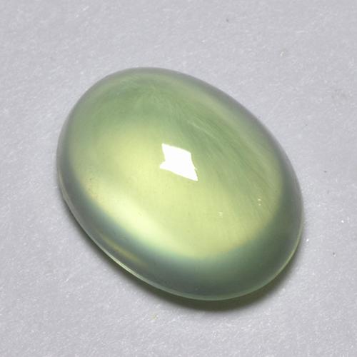 Prehnite Gemstone in 8.7 x 6.6 mm Size for Sale, Prehnite Stone in Green Color
