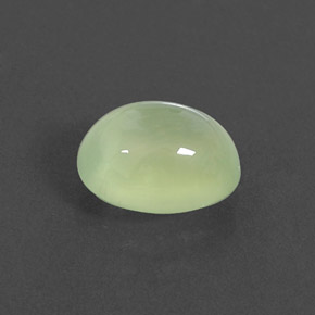 2.48 ct Green Prehnite Stone, Natural Prehnite in Oval Cabochon Shape for Sale