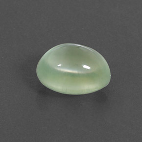 2.63 ct Green Prehnite Stone, Natural Prehnite in Oval Cabochon Shape for Sale