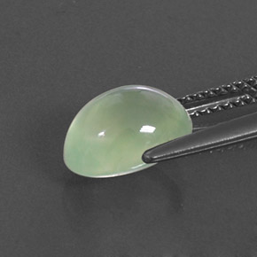 Prehnite Gemstone in 9 x 7 mm (calibrated) Size for Sale, Prehnite Stone in Green Color