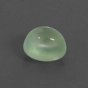 3.05 ct Green Prehnite Stone, Natural Prehnite in Oval Cabochon Shape for Sale