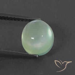 2.94ct Natural Very Light Green Prehnite, Oval, Transparent/Translucent