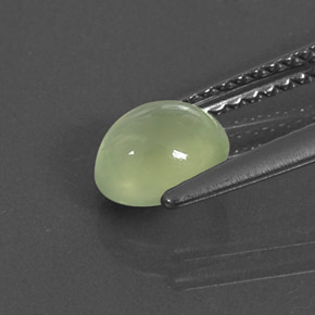 Prehnite Gemstone in 6.6 x 5.8 mm Size for Sale, Prehnite Stone in Green Color