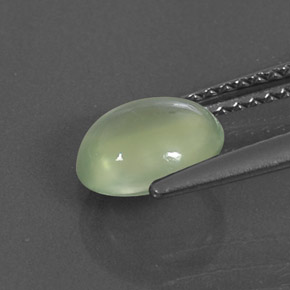 Prehnite Gemstone in 7.8 x 6.8 mm Size for Sale, Prehnite Stone in Green Color