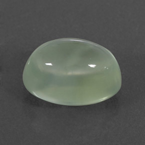 2.43 ct Green Prehnite Stone, Natural Prehnite in Oval Cabochon Shape for Sale