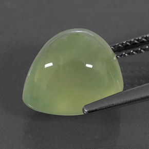 Prehnite Gemstone in 10.6 x 9.1 mm Size for Sale, Prehnite Stone in Green Color