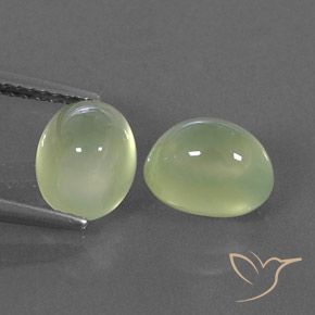 4.75 ct Oval Prehnite, 8.3 x 6.6 mm From South Africa, Photo A