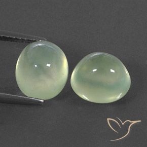 6.11ctw Natural Yellow Green  Prehnite, Oval, Transparent/Translucent