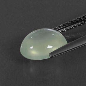 Prehnite Gemstone in 9.3 x 7.9 mm Size for Sale, Prehnite Stone in Green Color