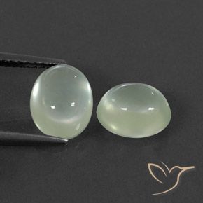 4.03ctw Natural Light Green Prehnite, Oval, Transparent/Translucent
