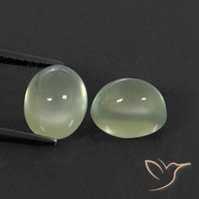 5.41 ct Oval Prehnite, 8.7 x 7.1 mm From South Africa, Photo A