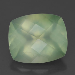 5.7ct Cushion Checkerboard Green Prehnite for sale thumb image of 5.7ct Cushion Checkerboard Green Prehnite (ID: 327577)