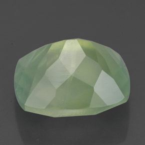 Prehnite Gemstone in 12 x 10 mm (calibrated) Size for Sale, Prehnite Stone in Medium Green  Color