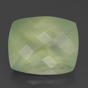 5.1ct Cushion Checkerboard Green Prehnite for sale thumb image of 5.1ct Cushion Checkerboard Green Prehnite (ID: 327624)