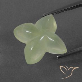 Prehnite Gemstone in 11 x 11 mm (calibrated) Size for Sale, Prehnite Stone in Pale Green  Color