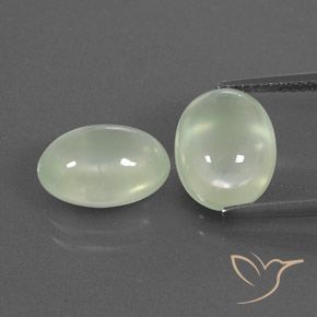 7.47 ct Oval Prehnite, 11.4 x 8.7 mm From South Africa, Photo A