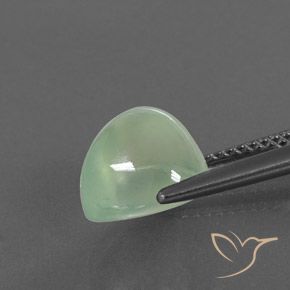 Prehnite Gemstone in 9 x 9 mm (calibrated) Size for Sale, Prehnite Stone in Light Pear Green Color