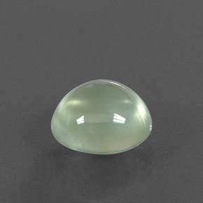 4.28 ct Green Prehnite Stone, Natural Prehnite in Oval Cabochon Shape for Sale