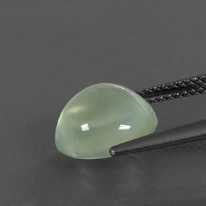 Prehnite Gemstone in 10.2 x 9 mm Size for Sale, Prehnite Stone in Green Color