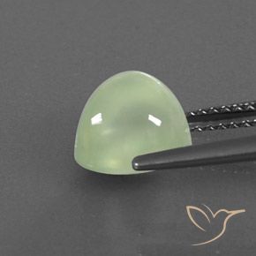 Prehnite Gemstone in 8.4 x 7.8 mm Size for Sale, Prehnite Stone in Light Green Color