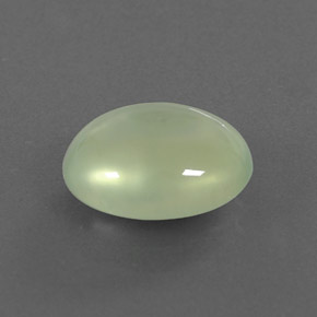 3.53 ct Green Prehnite Stone, Natural Prehnite in Oval Cabochon Shape for Sale