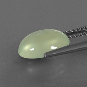 Prehnite Gemstone in 11 x 9 mm (calibrated) Size for Sale, Prehnite Stone in Green Color
