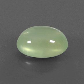 3.91 ct Green Prehnite Stone, Natural Prehnite in Oval Cabochon Shape for Sale