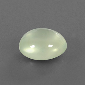 3.53 ct Green Prehnite Stone, Natural Prehnite in Oval Cabochon Shape for Sale