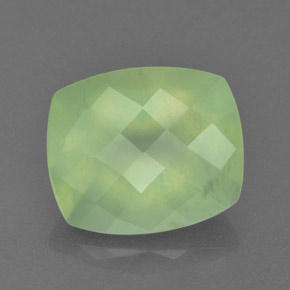 5.6ct Cushion Checkerboard Green Prehnite for sale thumb image of 5.6ct Cushion Checkerboard Green Prehnite (ID: 365775)