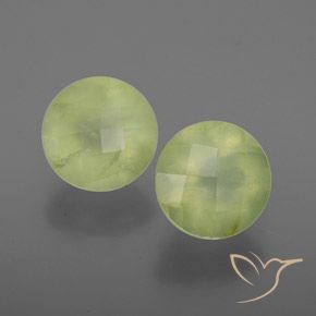3.63 ct Round Checkerboard Prehnite, 7.8 mm From South Africa, Photo A