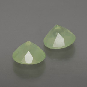 Prehnite Gemstone in 8 mm (calibrated) Size for Sale, Prehnite Stone in Green Color