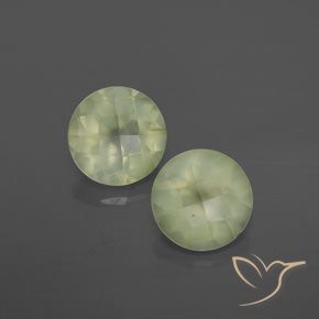 3.61 ct Round Checkerboard Prehnite, 8 mm From South Africa, Photo A