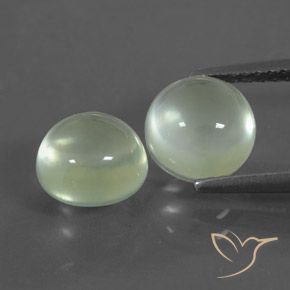 4.4 ct Round Prehnite, 7.5 mm From South Africa, Photo A