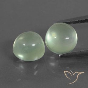 4.24 ct Round Prehnite, 7.2 mm From South Africa, Photo A