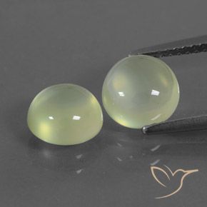 3.35 ct Round Prehnite, 7.3 mm From South Africa, Photo A
