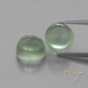 4.75 ct Round Prehnite, 7.6 mm From South Africa, Photo A