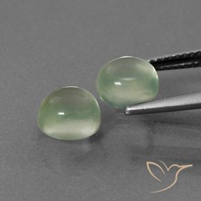 Prehnite Gemstones in 7.5 mm (calibrated) Size for Sale, Prehnite Stones in Yellow Green Color