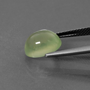 Prehnite Gemstone in 10.7 x 8.6 mm Size for Sale, Prehnite Stone in Green Color