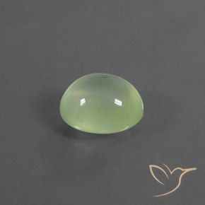 4.00 ct Green Prehnite Stone, Natural Prehnite in Oval Cabochon Shape for Sale