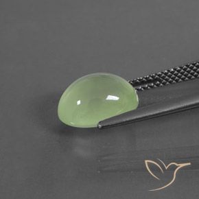 Prehnite Gemstone in 10 x 8 mm (calibrated) Size for Sale, Prehnite Stone in Yellow Green Color