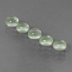 Prehnite Gemstone in 5 mm (calibrated) Size for Sale, Prehnite Stone in Green Color