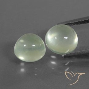 5.3 ct Round Prehnite, 7.7 mm From South Africa, Photo A