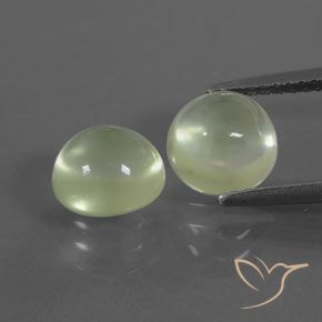 4.09ctw Natural Yellowish Green Prehnite, Round, Transparent