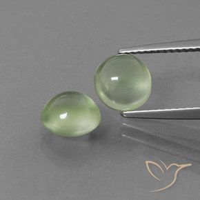 3.24ctw Natural Yellow Green Prehnite, Round, Transparent
