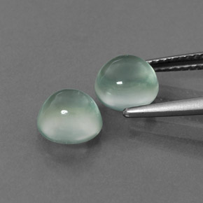 Prehnite Gemstone in 7 mm (calibrated) Size for Sale, Prehnite Stone in Green Color